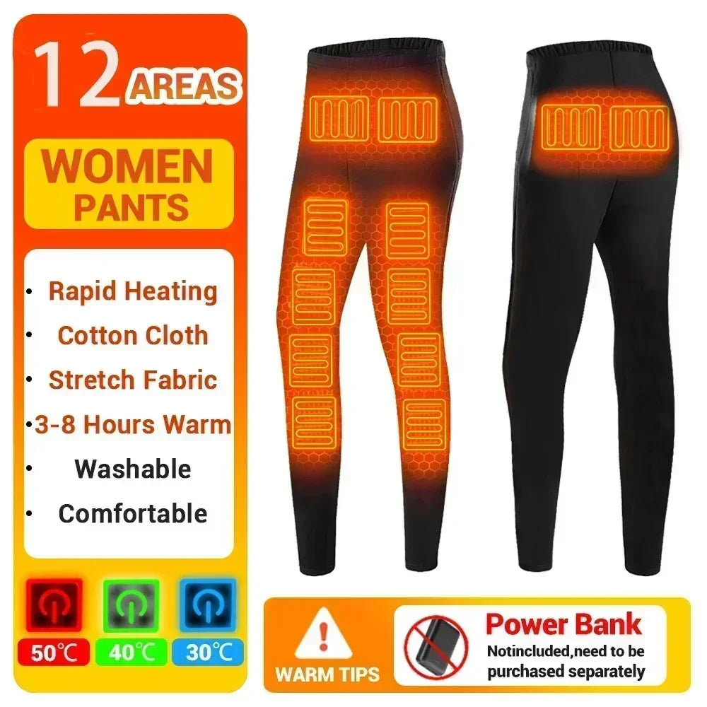 Winter Heated Underwear Pants Set