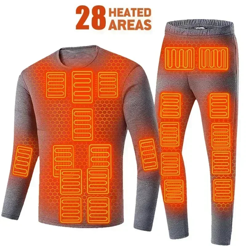 Winter Heated Underwear Pants Set