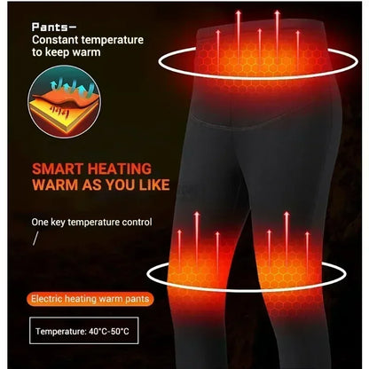 Winter Heated Underwear Pants Set